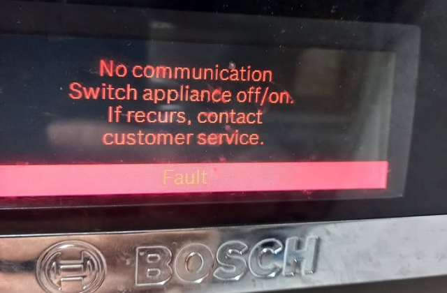 Những Giải Pháp Cho Lỗi Mất Giao Tiếp Trên Máy Rửa Bát Bosch