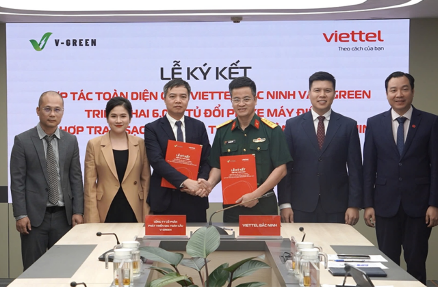 Viettel cùng V-Green triển khai 6.000 tủ đổi pin xe máy điện tại Bắc Ninh