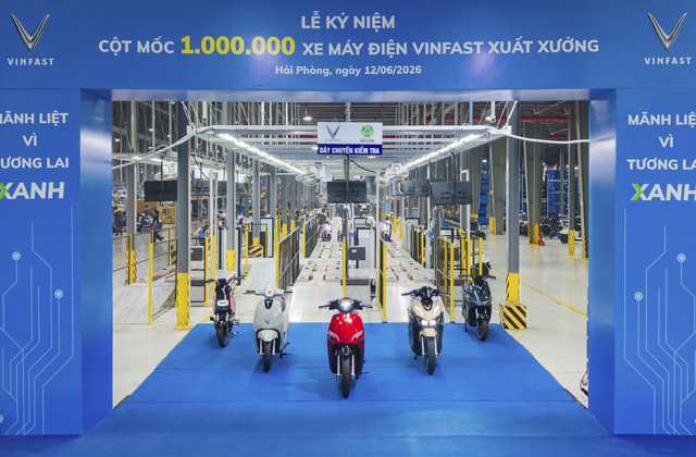 VinFast Chính Thức Ra Mắt Chiếc Xe Máy Điện Thứ Một Triệu Sau 8 Năm Hoạt Động