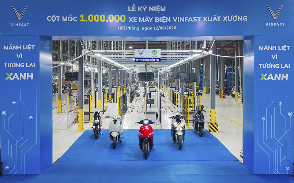 VinFast Chính Thức Ra Mắt Chiếc Xe Máy Điện Thứ Một Triệu Sau 8 Năm Hoạt Động