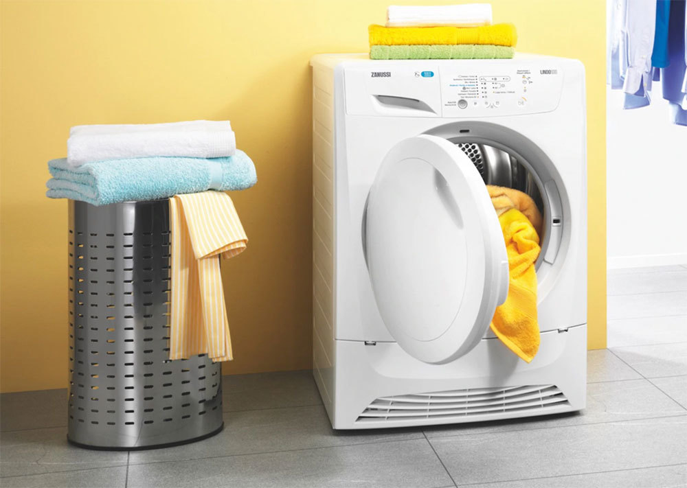 Sử dụng máy sấy quần áo