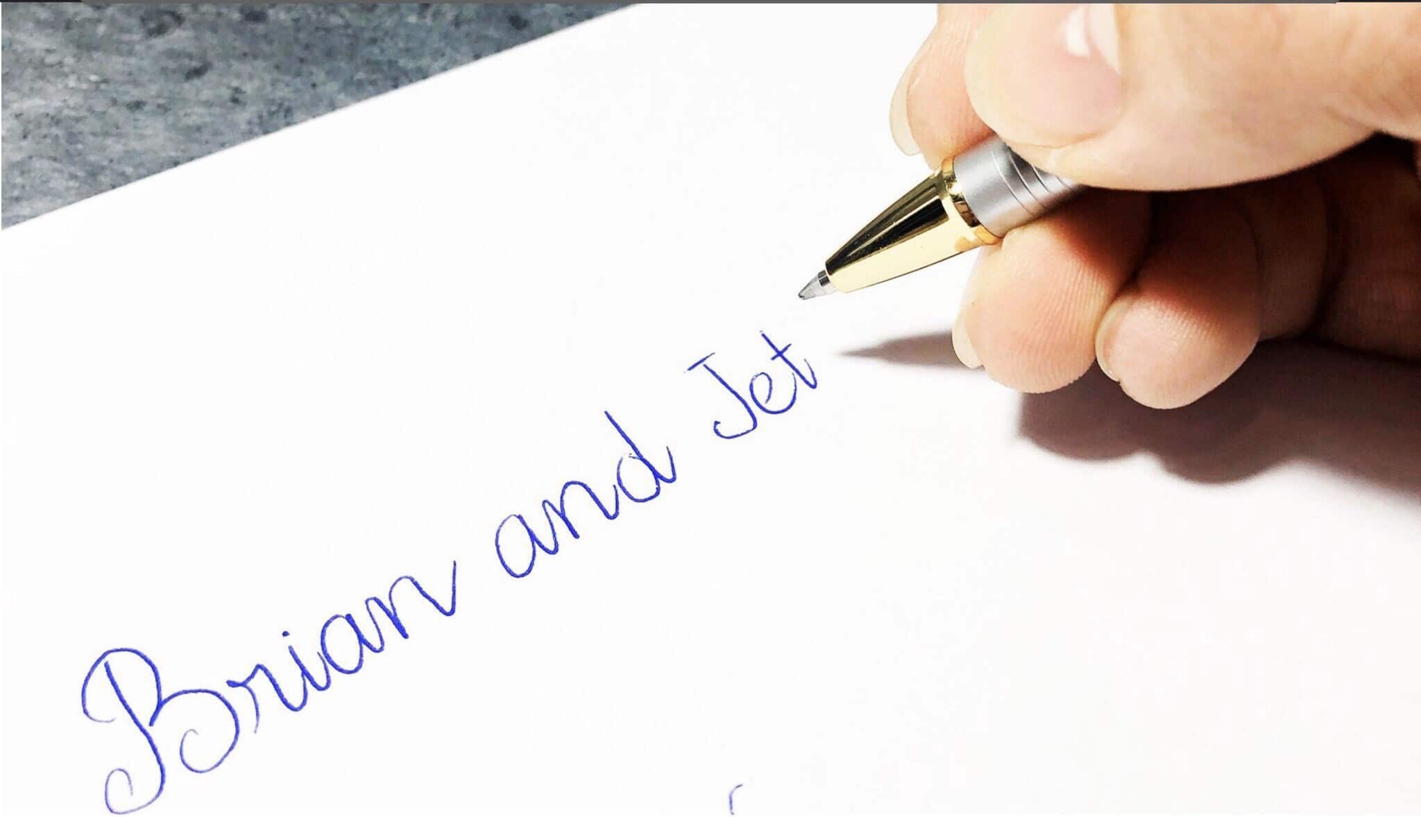 Khám Phá Bút Ký Doanh Nhân Brian & Jet BJ003: Ghi Nhận Đẳng Cấp Thực Sự 3 Nét viết bút ký BJ003